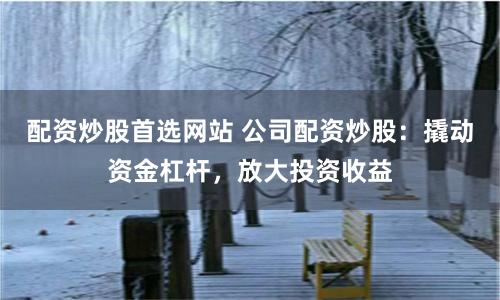 配资炒股首选网站 公司配资炒股：撬动资金杠杆，放大投资收益